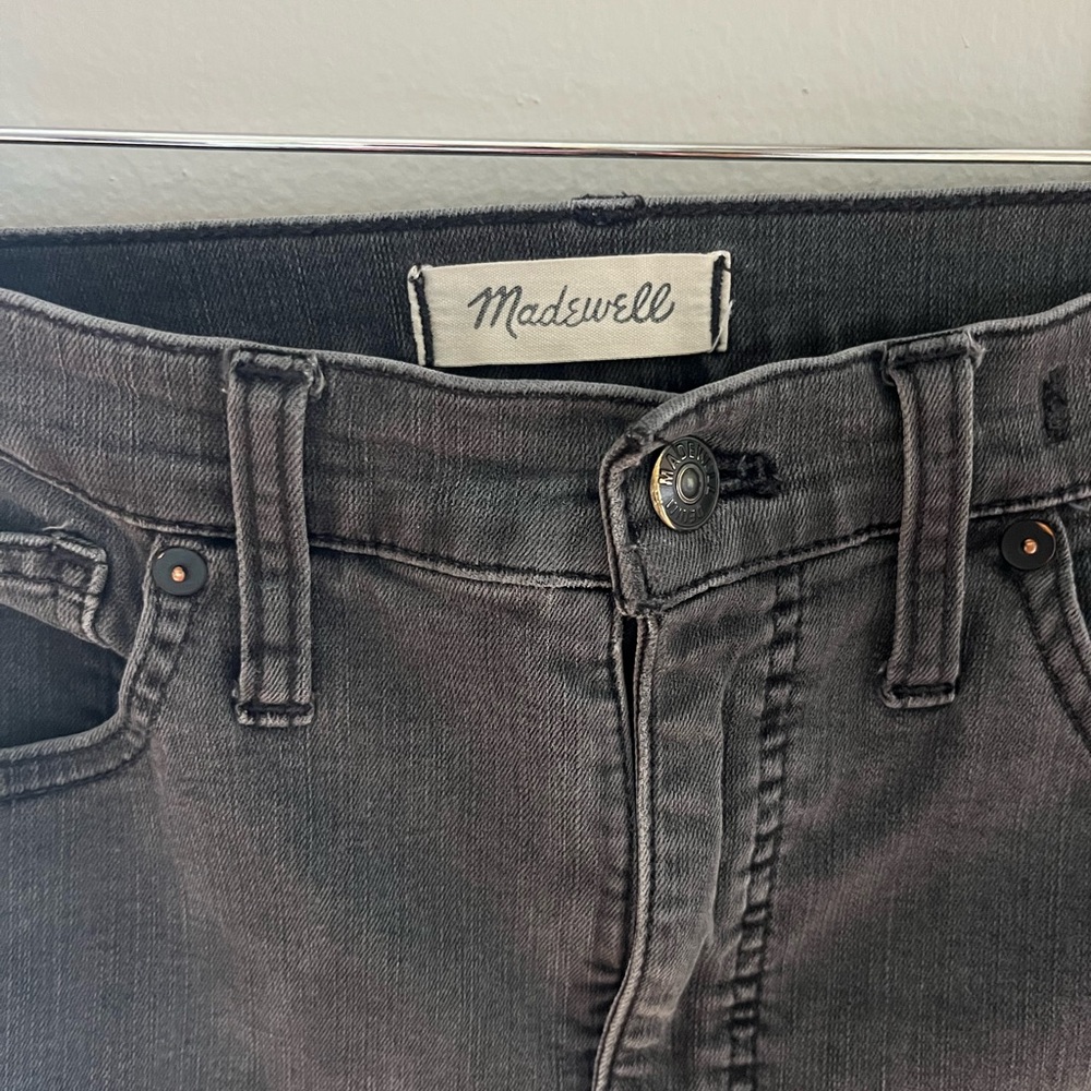 Madewell Raw Hem Stovepipe jeans washed Black - Picture 3 of 4